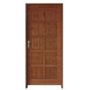 Ver imagem 2 de Kit Porta de Madeira 210x82cm Batente 11cm Fechadura Golf Rodam Abertura Direita