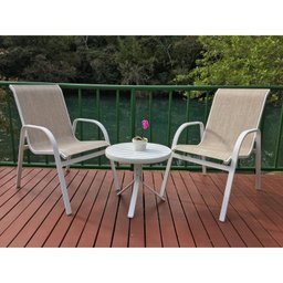 Poltrona Cannes para Jardim Alumínio com Tela  - 4