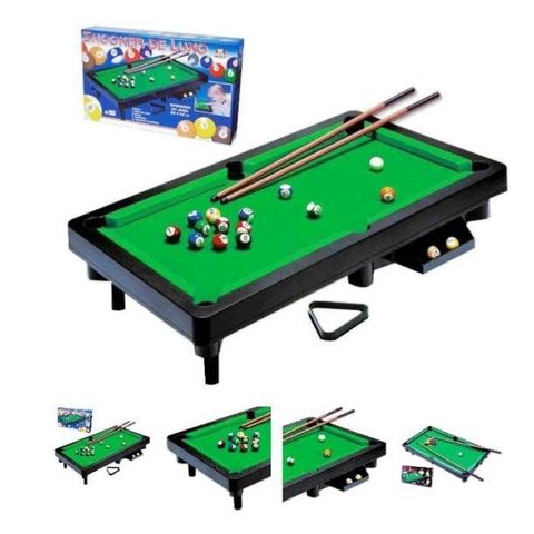 Mini Mesa de Sinuca Braskit Snooker de Luxo - 41 X 68cm