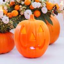 Ver imagem 2 de Abobora Decorativa Happy C/ Som e Luz - Halloween