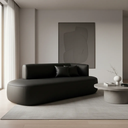 Ver imagem 5 de Sofá Orgânico Versátil Abby 160 Cm - Zahav Estofados:bouclê/courino Sintético Preto