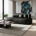 Ver imagem 3 de Sofá Orgânico Versátil Abby 160 Cm - Zahav Estofados:bouclê/courino Sintético Preto