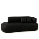 Ver imagem 1 de Sofá Orgânico Versátil Abby 160 Cm - Zahav Estofados:bouclê/courino Sintético Preto
