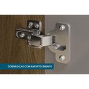 Ver imagem 2 de Paneleiro de Cozinha Modulado Rebeca C/ 2 Portas 40cm Mel/off White - Movelbento