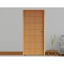 Ver imagem 1 de Kit Porta de Madeira 210x72cm Batente 11cm Fechadura Golf Belissima 2 Rodam Abertura Esquerda Marrom