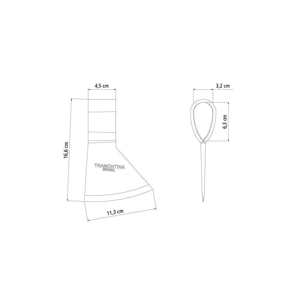 Machado Soldado com Cabeça Redonda Tramontina Tamanho 2 em Aço sem Cabo - 6