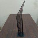 Ver imagem 6 de Vaso Decorativo de Metal Preto 65x17x17cm Enfeite Sala Mesa Estante Aparador