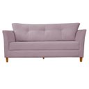 Ver imagem 3 de Sofá Isis 3 Lugares Pés de Madeira Encosto com Fibra Veludo - Estopar