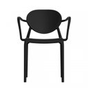 Ver imagem 5 de Conjunto 4 Cadeiras com Braço Slick Preto