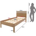 Ver imagem 6 de Cama de Solteiro com Auxiliar Rafaela Amêndoa/Branco