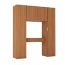 Ver imagem 2 de Guarda Roupa Planejado 4 Portas 1 Gaveta 4 Peças Hera CabeCasa MadeiraOriginals Louro