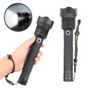 Ver imagem 1 de Lanterna Manual Recarregável Led P90 - Zoom Ajustável, Bateria Durável, Potência para Camping