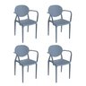 Conjunto 4 Cadeiras com Braço Slick - 1