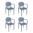 Ver imagem 1 de Conjunto 4 Cadeiras com Braço Slick