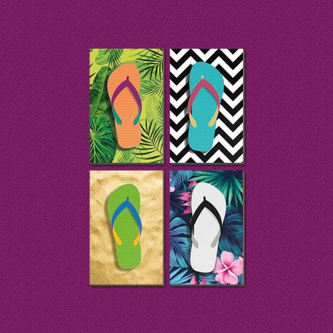 Relax - Quadros ou Placas Modulares com 4 Peças