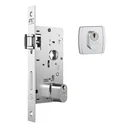 Ver imagem 4 de Kit Porta de Madeira Pivotante 210x102cm Batente 14cm Fechadura 803 Rolete Externa Hale Esquadrias m