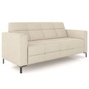 Ver imagem 1 de Sofá 2 Lugares Sala Living Industrial 160cm Senna K01 Veludo Bege - Lyam Decor