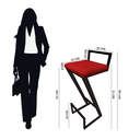 Ver imagem 7 de Banqueta Bistro para Cozinha Alta Helena Z para Area Laser Gourmet Churrasqueira Suede Vermelho