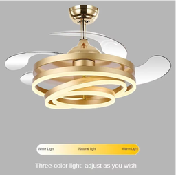 Ventilador Lustre Retrátil Led Controle Remoto - 2