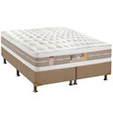 Ver imagem 1 de Cama Box King: Colchão Molas Pocket Ensacadas Castor Silver Star Air + Base Crc Suede Clean (