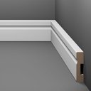 Ver imagem 1 de Rodapé de Mdf Eucafloor Branco 5cm X 15mm X 2,4m