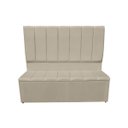 Ver imagem 1 de Kit Cabeceira e Recamier Baú para Cama Box Casal Queen:bege