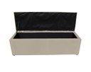 Ver imagem 4 de Kit Cabeceira e Recamier Baú para Cama Box Casal Queen:bege