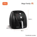 Ver imagem 4 de Fritadeira sem Óleo Air Fryer 8l Mondial Preto - Afn-80-fb Air Fryer Afn-80-fb 220v/60hz