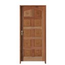 Ver imagem 2 de Kit Porta de Madeira 210x82cm Batente 11cm Fechadura Golf Rodam Abertura Direita Marrom/Padrão Cedri