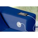 Ver imagem 2 de Sofá 4 Lugares Smart Azul Retrátil, Reclinável 2,62 Metros Tecnologia Carregamento 3 Portas Usb