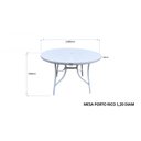 Ver imagem 3 de Mesa Redonda Ripada Alumínio 120cm Porto Rico