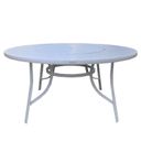 Ver imagem 1 de Mesa Redonda Alumínio 150cm com Giratória Central Porto Rico Branco