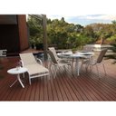 Ver imagem 3 de Mesa Redonda Alumínio 150cm com Giratória Central Porto Rico Branco