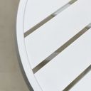Ver imagem 2 de Mesa Redonda Ripada Alumínio 50cm Porto Rico Branco