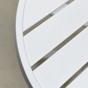 Ver imagem 2 de Mesa Redonda Ripada Alumínio 50cm Porto Rico Branco