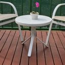 Ver imagem 3 de Mesa Redonda Ripada Alumínio 50cm Porto Rico Branco
