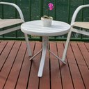 Ver imagem 3 de Mesa Redonda Ripada Alumínio 50cm Porto Rico Branco