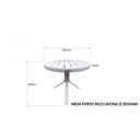 Ver imagem 4 de Mesa Redonda Ripada Alumínio 50cm Porto Rico Branco