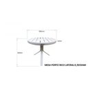 Ver imagem 4 de Mesa Redonda Ripada Alumínio 50cm Porto Rico Branco