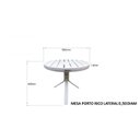Ver imagem 4 de Mesa Redonda Ripada Alumínio 50cm Porto Rico 