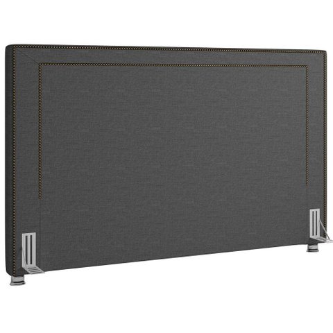 Cabeceira Cama Box Casal 140 Cm P05 Berlim Linho Cinza Escuro - Lyam Decor