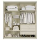 Ver imagem 2 de Guarda Roupa Mali 2 Portas de Correr 100% MDF com 01 Espelho - Móveis Europa