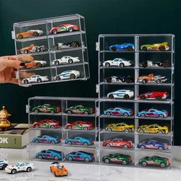 Expositor De Carros De Brinquedo Com Dobradiça 8 Carrinhos - 2