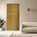 Ver imagem 1 de Porta Mirabela Ecológica 82x210cm Batente 11cm Fechadura Externa Taco de Golfe Abertura Direita Roda