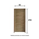 Ver imagem 3 de Porta Mirabela Ecológica 82x210cm Batente 11cm Fechadura Externa Taco de Golfe Abertura Direita Roda