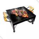 Ver imagem 1 de Churrasqueira Fogareiro a Álcool Chapa Ferro Multi P/ Mesa9