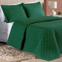 Ver imagem 1 de Conjunto Cama Casal Queen Size Melody Bordada 200 Fios Extra Macio - Ravena:verde