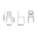 Ver imagem 6 de Conjunto Mesa Marin Brasil 4 Lugares com Cadeiras Safira Preta 120cm Tramontina