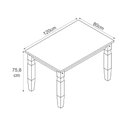Ver imagem 3 de Conjunto Mesa Marin Brasil 4 Lugares com Cadeiras Safira Preta 120cm Tramontina