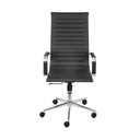 Ver imagem 3 de Kit 8 Cadeiras Escritório Presidente Esteirinha Rodízio Relax Corino 3301 Preto